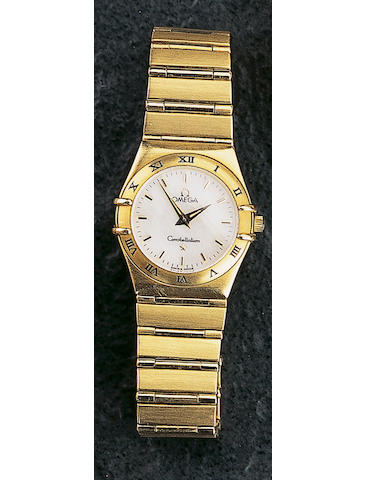 An 18 carat gold Omega lady's Constellation wristwatch