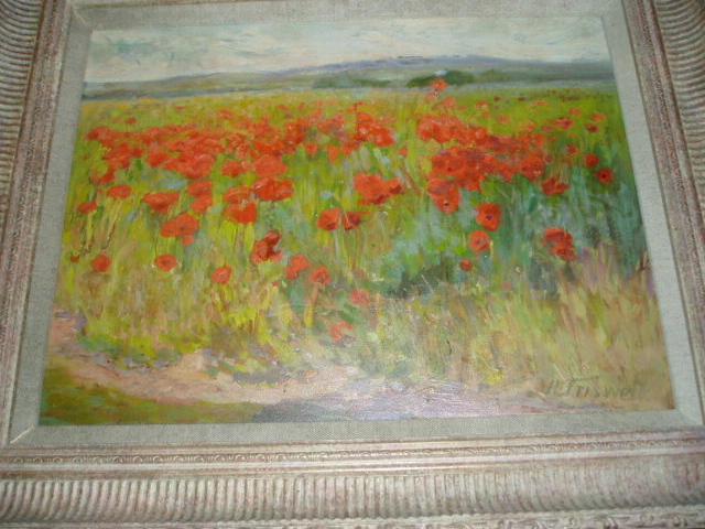 Harry P. Friswell, R.B.A. (exh. 1881-1906) The poppy fieldSigned, oil on panel,