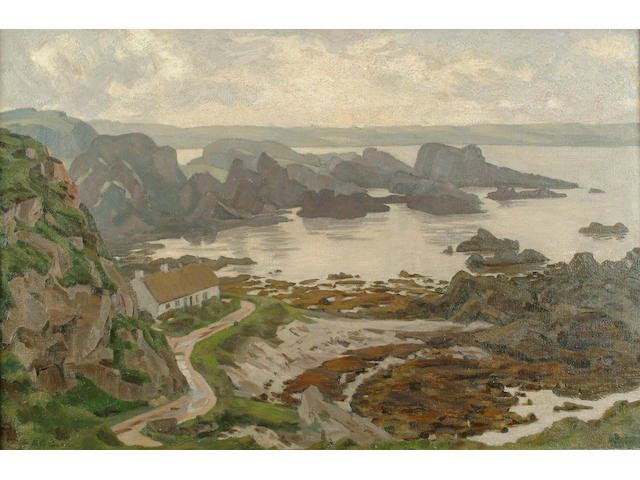 Mabel G Cowan (British, 20th Century) 'The weather clears, Ballintoy' 51 x 76 cm.