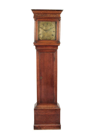 A late 18th century Oak longcase clock James Smyth, Woodbridge