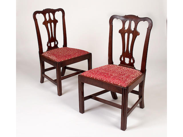 A set of four George III mahogany Dining Chairs,