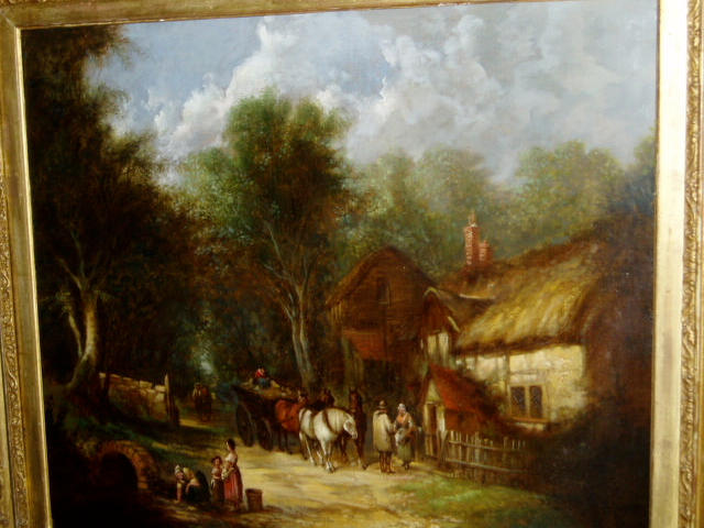 After William Shayer (1788-1879) A scene in the New ForestOil on canvas,