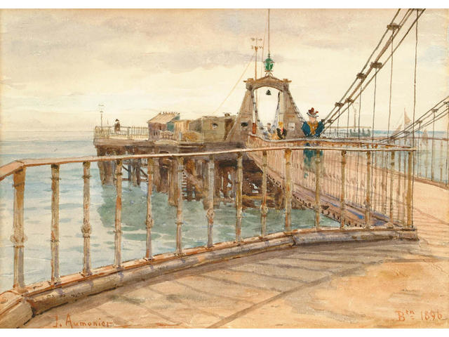 James Aumonier (British, 1832-1911) Brighton 17.5 x 24.5 cm.