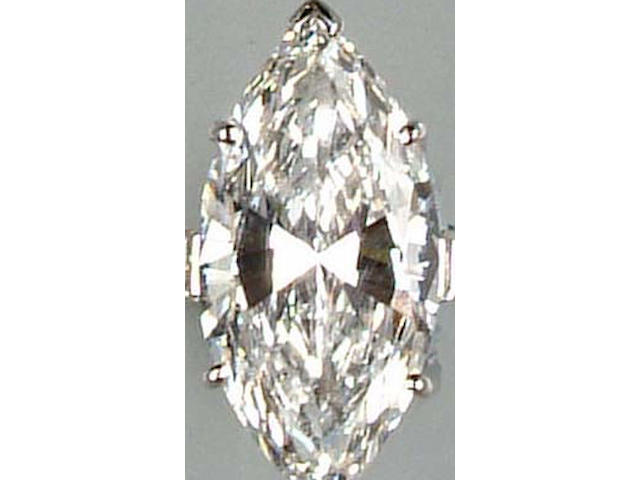 A D-colour diamond single-stone ring