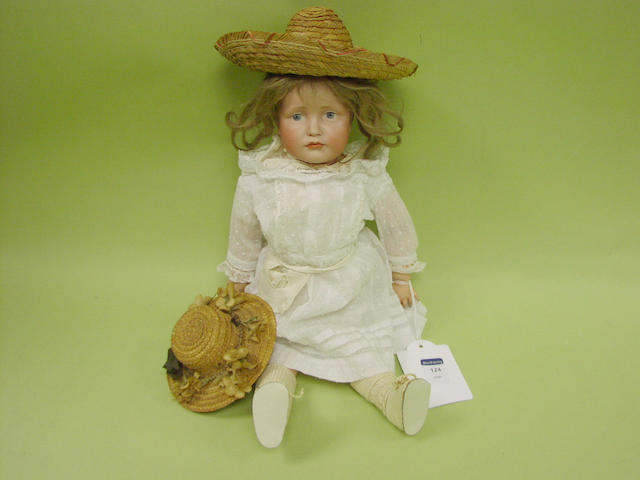A Kammer & Reinhardt 114 bisque character doll, circa 1910