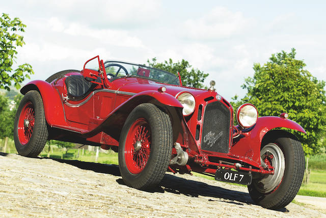 The Ex-Count Januszkowski,1931-33 2.6-litre engined Alfa Romeo TWO-SEAT SPIDER CORSA - COACHWORK IN THE STYLE OF CARROZZERIA TOURING  Chassis no. 2211080 Engine no. 2211087