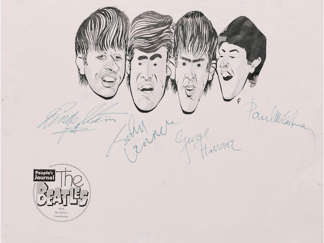 Autographs of The Beatles 1963