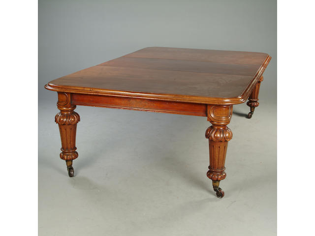 A large Victorian mahogany dining table