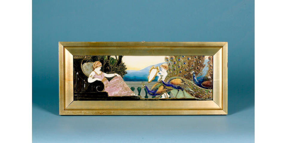 Burslem Items Vanity, An Exceptionally Fine Doulton Burslem Plaque, by C.J. Noke and W.G. Hodkinson,