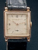 Vacheron & Constantin. An 18ct gold square wristwatchCase numbered 36921, movement numbered 487914, circa 1940's