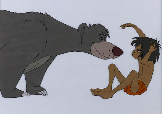 Bonhams An Original Cell Of Mowgli And Baloo The Jungle Book 1967