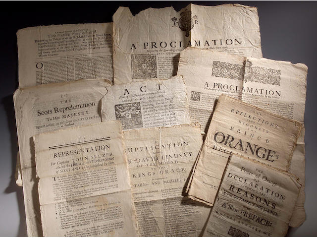 BROADSIDE The Prince of Oranges Speech to the Lords, &c. concerned with him