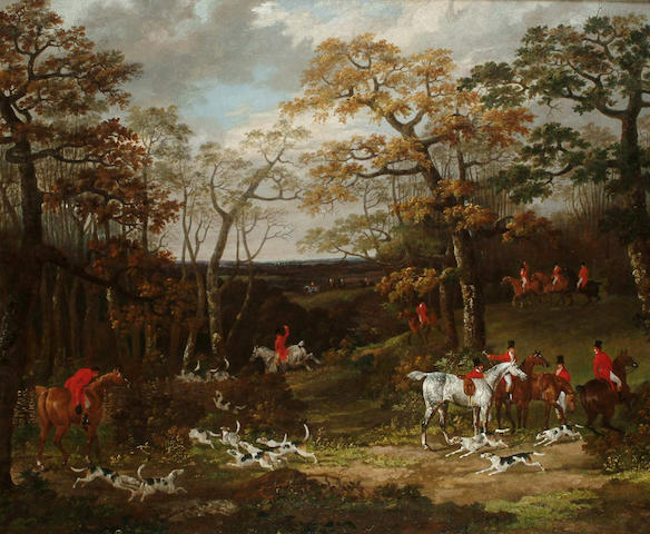 Dean Wolstenholme Snr. (British, 1757-1837) The Essex Hunt, 63.7 x 76.7cm.