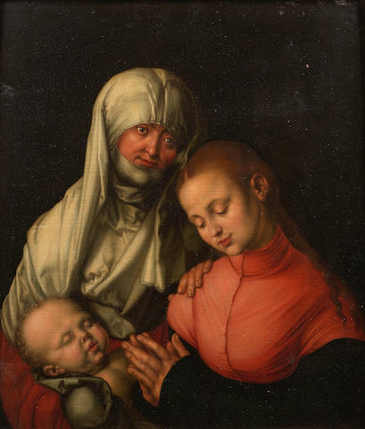 After Albrecht D&#252;rer, 18th Century The Virgin and Child with Saint Anne 71.5 x 62.8 cm. (28 1/8 x 24 5/8 in.)