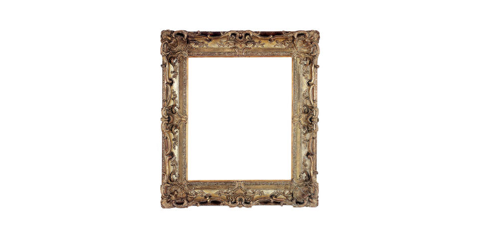 A Louis XV carved, pierced, swept and gilded frame,