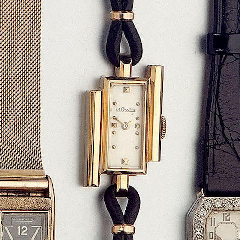 Le Coultre. A lady's 14ct gold wristwatch1940s