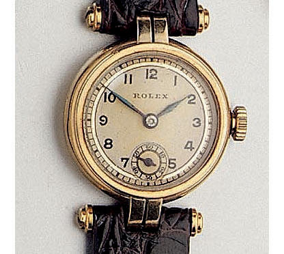 Rolex. A 9ct gold wristwatch Ref:2726, case no.31858