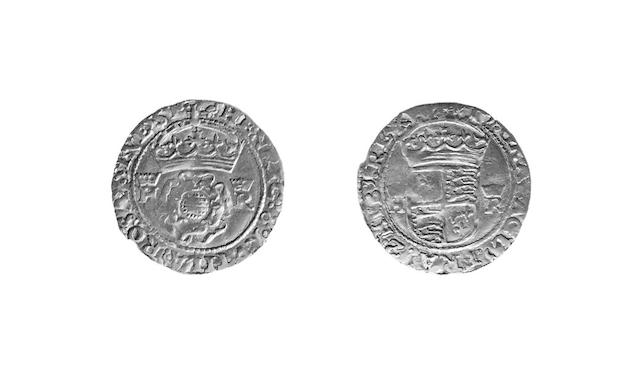 Henry VIII (1509-1547), Crown of the Double Rose, mm.martlet (unlisted in Seaby), H.R. both sides (as S.2282).