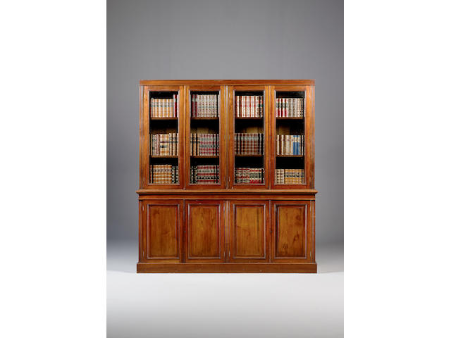 Victorian straight front bookcase