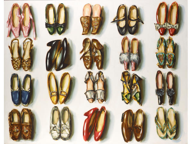 Lisa Milroy (b.1959) Shoes 203.2 x 259.1 cm. (80 x 102 in.)