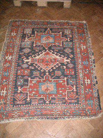 A Karadja rug North West Persia, together with two Hamadan rugs, (3)
