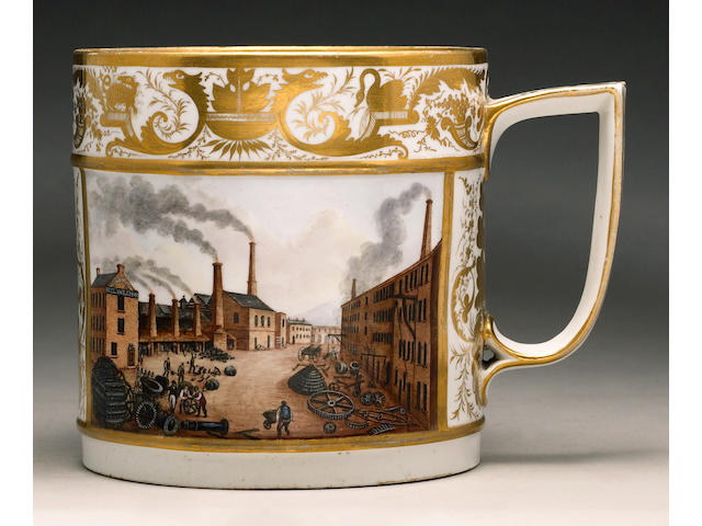 An important Derby porter mug circa 1820