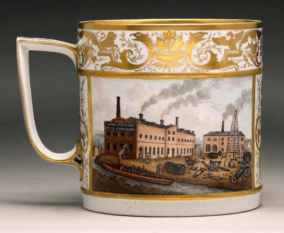 An important Derby porter mug circa 1820