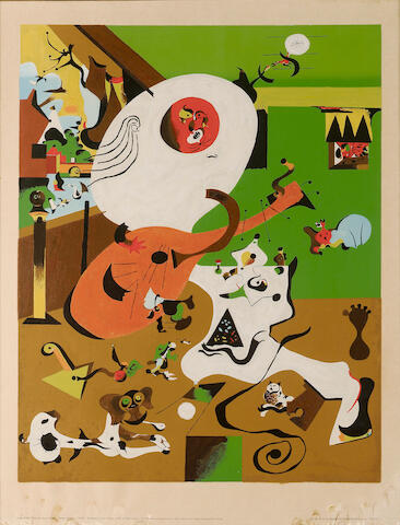 Bonhams After Joan Miro Dutch Interior