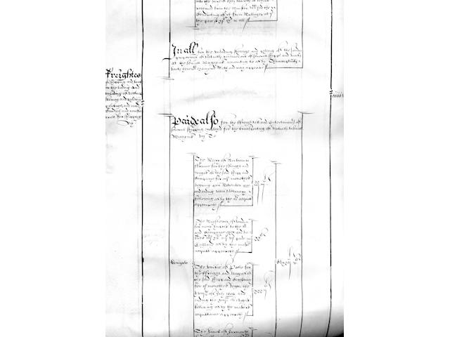 IRELAND and THE MAYFLOWER OF LONDON The accounts for "The Victuellinge of the fforces in Connaught",
