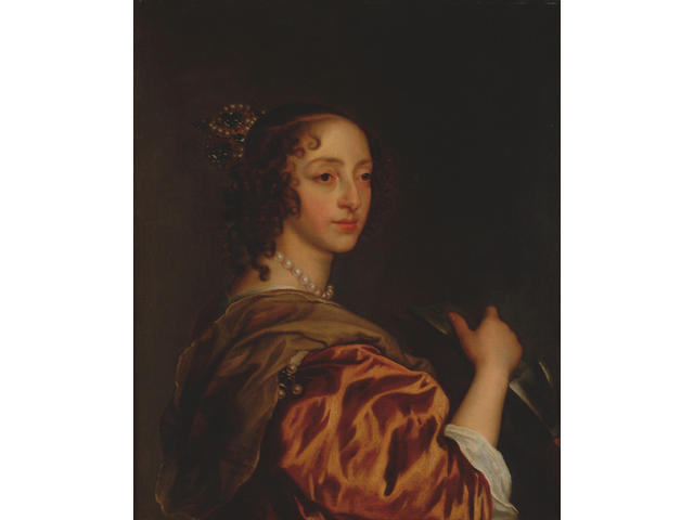 Circle of Sir Peter Lely (1618-1680) 'Henrietta Maria - a head and shoulders portrait'