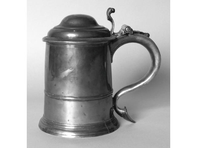 A George I lidded tankard, George Boothby, 1723,
