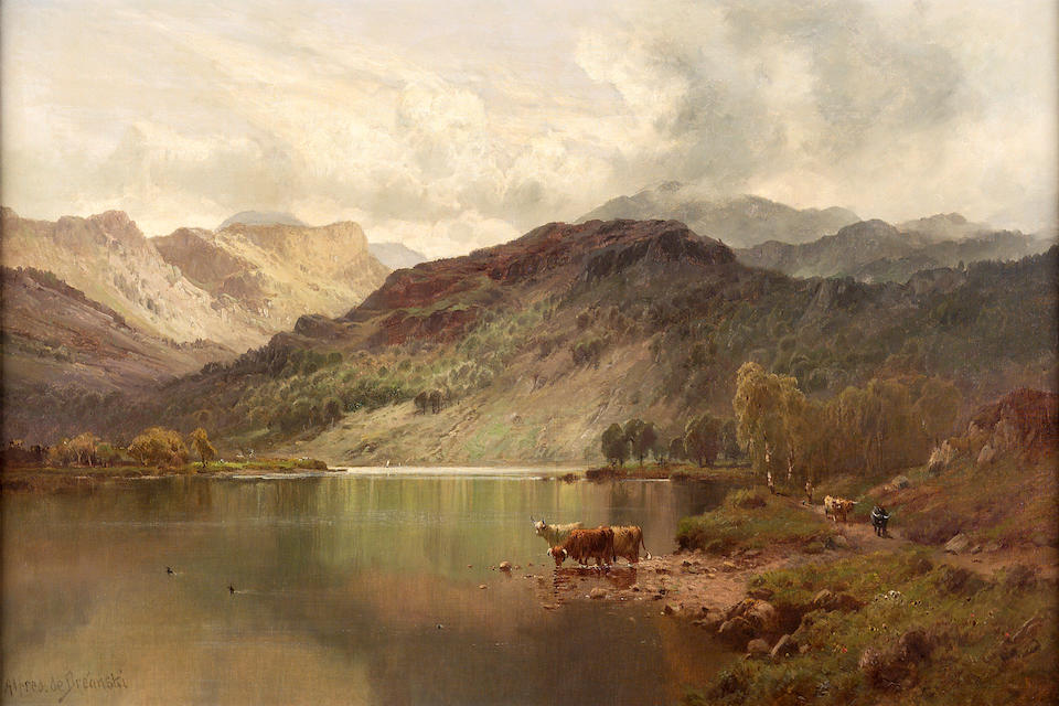 Alfred de Breanski, Snr. (British 1852-1928) Perthshire valleys