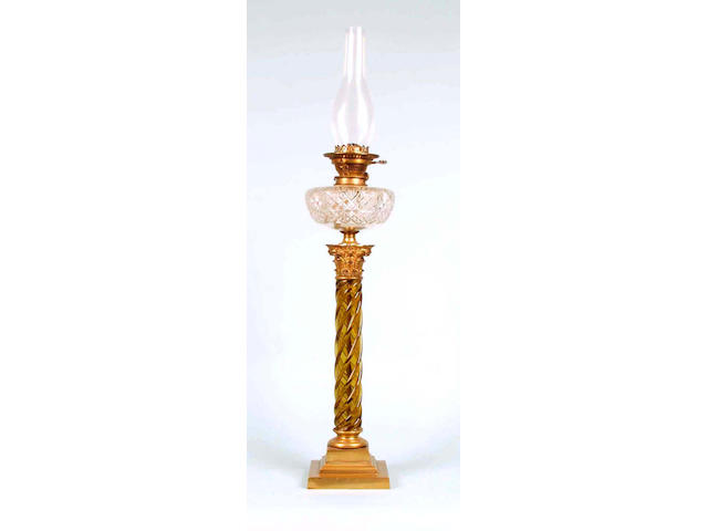 A 19th Century oil lamp