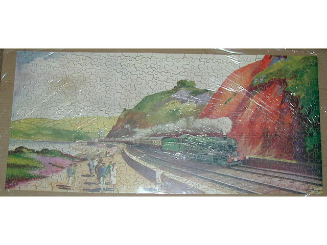 Chad Valley GWR jigsaw puzzle, "The Torbay Express",