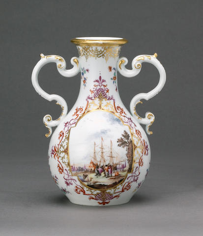 A rare Meissen vase circa 1730