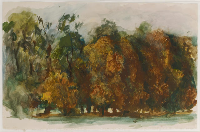 Pavel Tchelitchew (1898-1957) Les Arbres 32.5 x 50 cm. (12 3/4 x 19 5/8 in.)