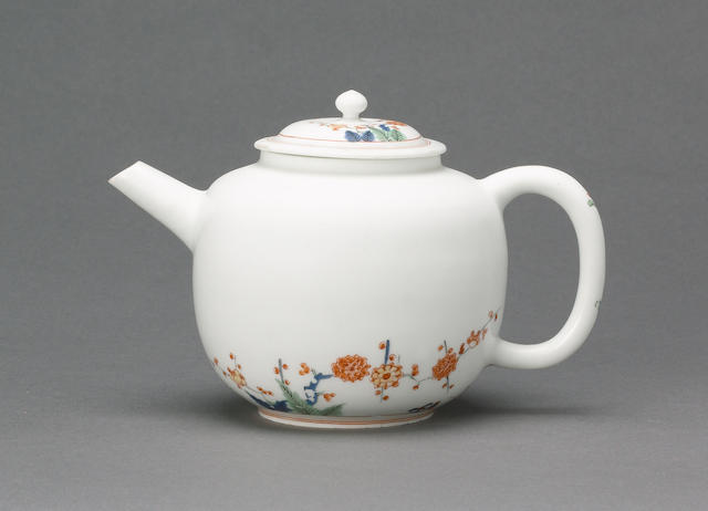 A fine early Meissen teapot and cover circa 1725-30