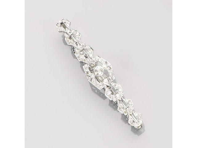 A diamond set bracelet