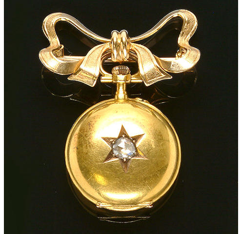DuBois & LeRoy: a late 19th century diamond set fob watch