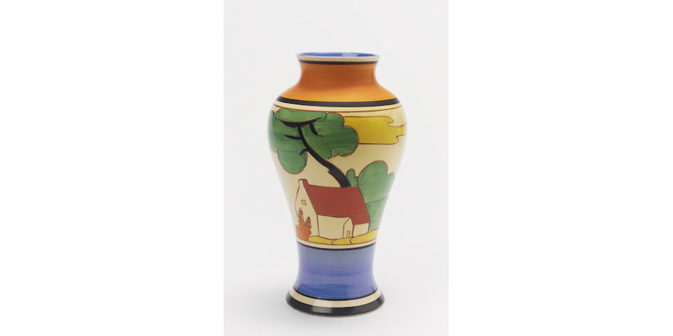 'Red Roofs' A Meiping Vase