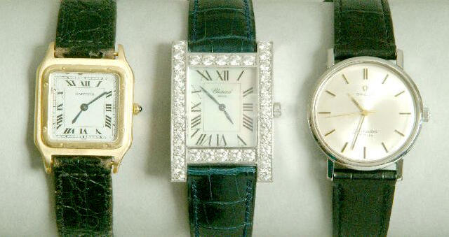 Chopard. An 18 carat white gold and diamond wristwatch, numbered 515187, 4661