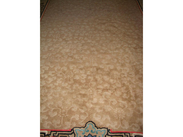 A Chinese carpet 358cm x 251cm