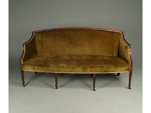A late George III mahogany sofa