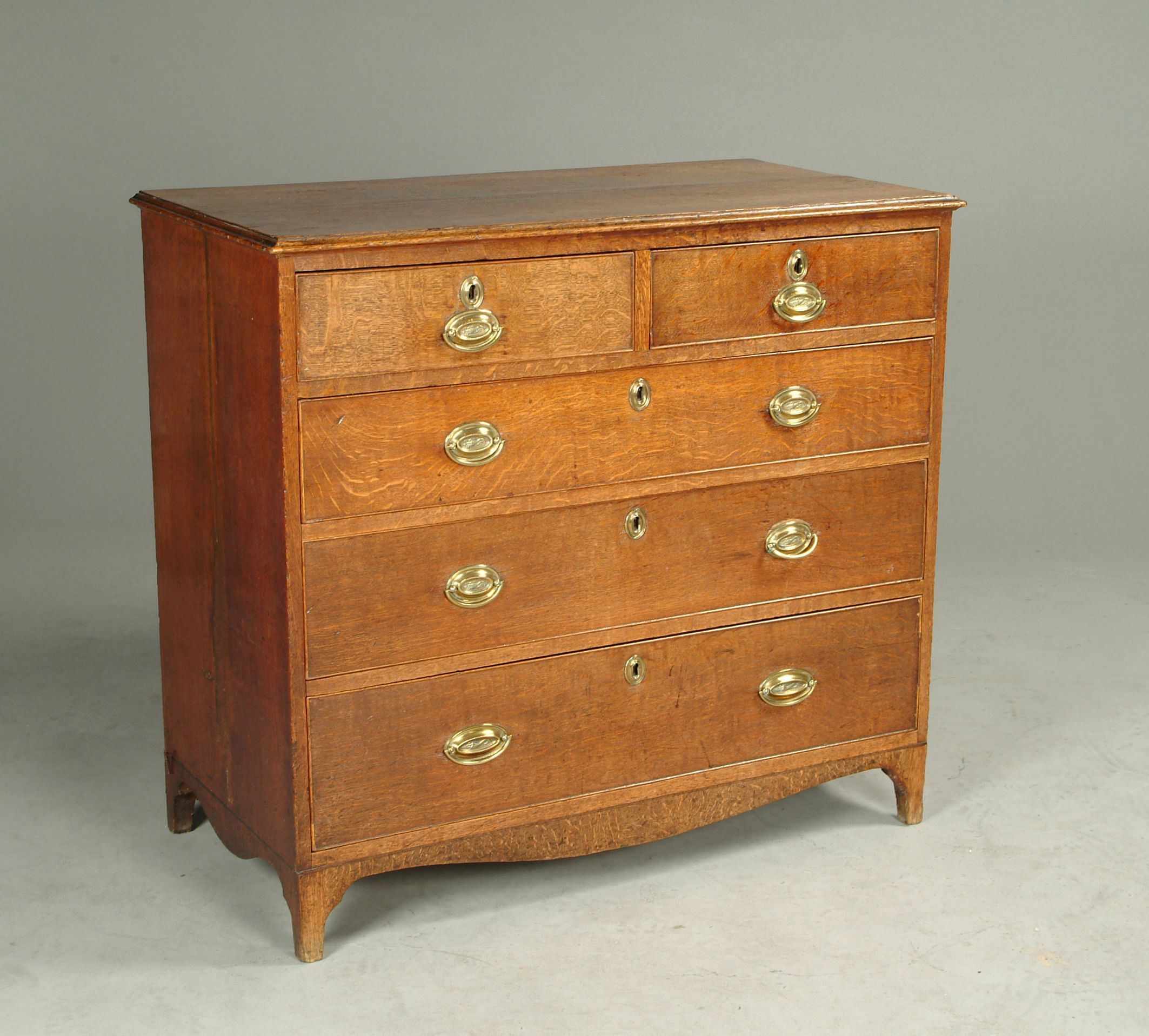 A Regency oak chest