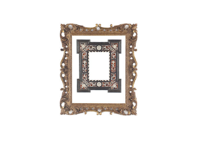 An English mid 18th Century carved, pierced and gilded 'Chippendale' frame,