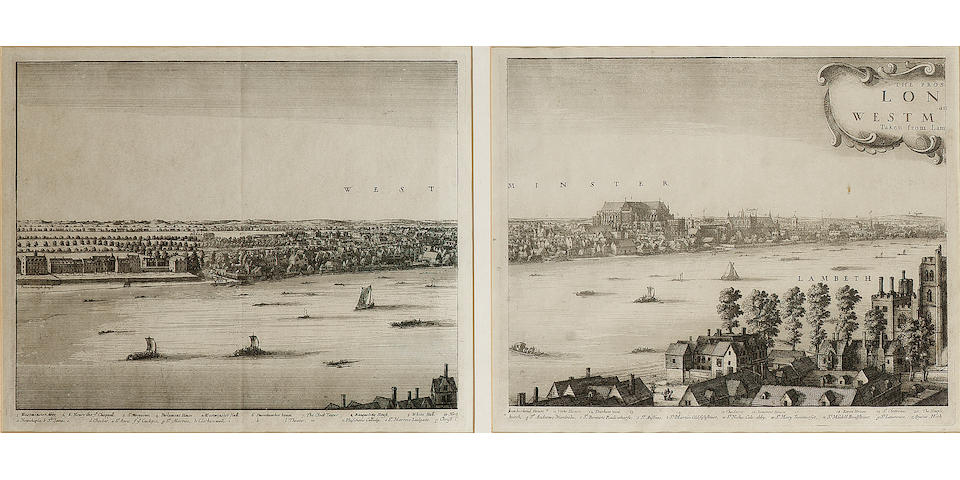 Wenzel Hollar The Prospect of London and Westminster taken from Lambeth Palace