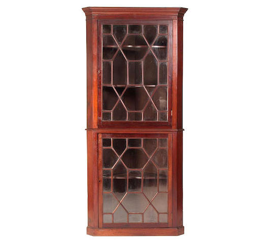 A 19th Century mahogany corner cabinet