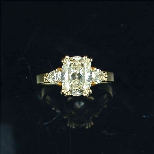 A diamond single-stone ring
