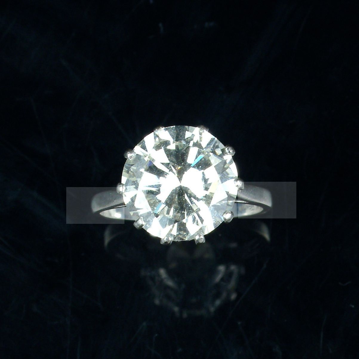 A diamond single-stone ring