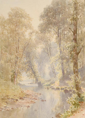 Harry Sutton Palmer (British, 1854-1933) Spring Mists, 20 x 14.5 cm.